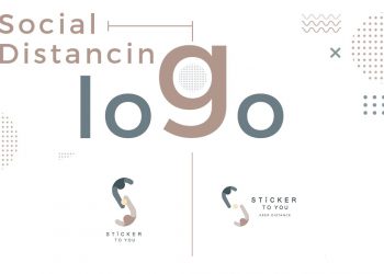 Creative LOGO Distancing  ห่ า ง กั น สั ก พั ก เว้นระยะป้องกันโควิด-19 🦠