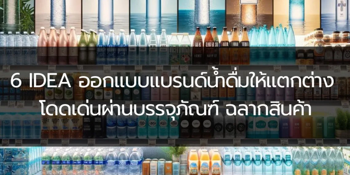6 Idea ออกแบบแบรนด์น้ำดื่มให้แตกต่าง โดดเด่นผ่านบรรจุภัณฑ์