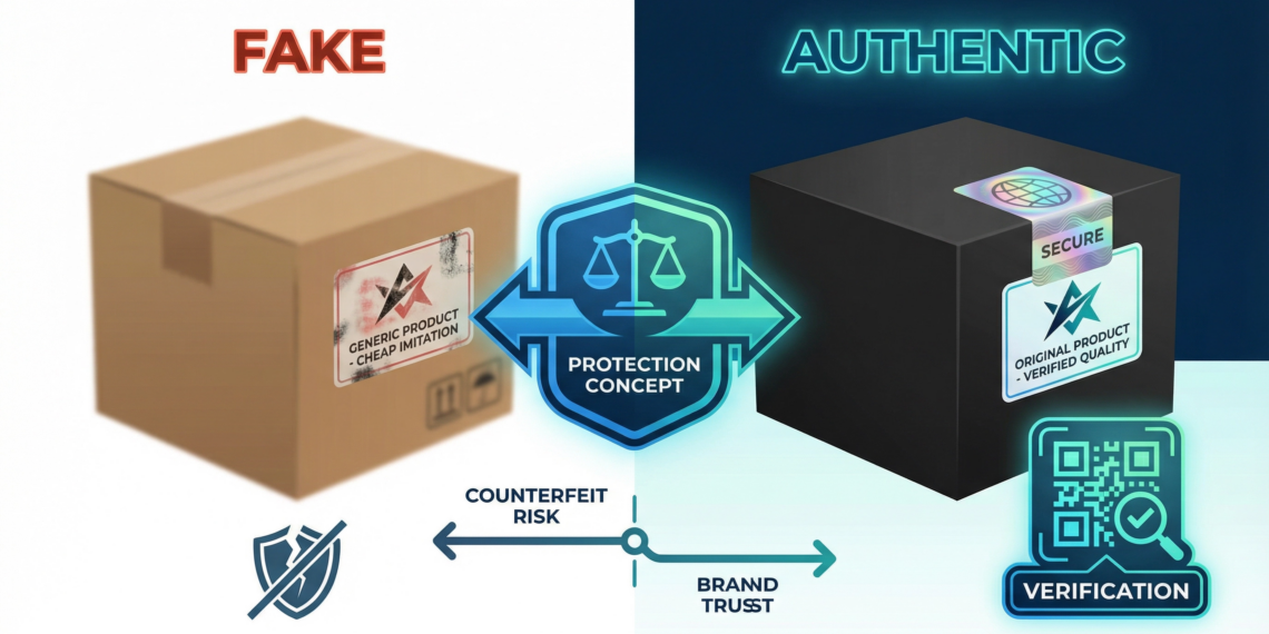 สติกเกอร์กันปลอม