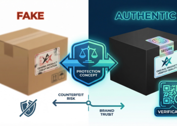 สติกเกอร์กันปลอม