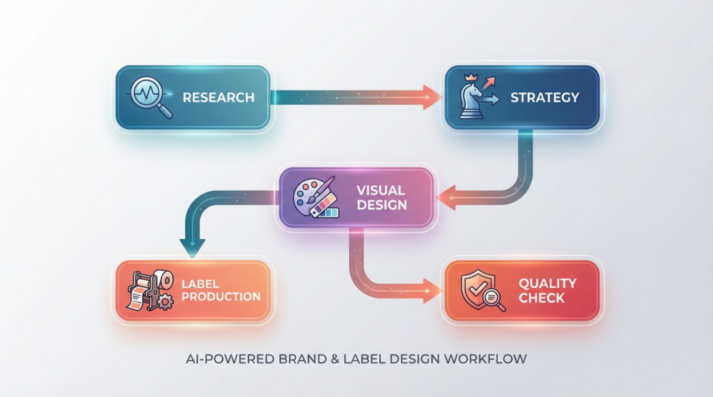 ออกแบบสติ๊กเกอร์ฉลากสินค้า ai_node_system